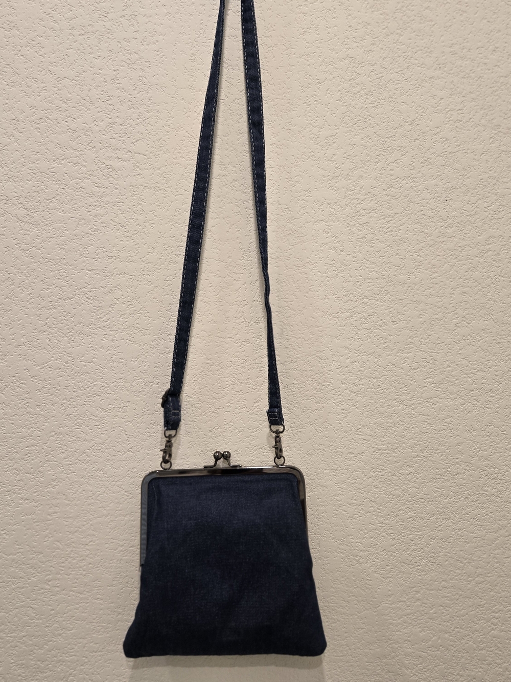 Denim Purse With 2 Straps - Picture 5 of 6